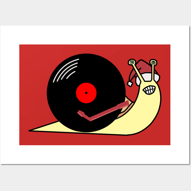 25-Hour Holiday Radio Show snail (no text) Wall Art by jonsolomon